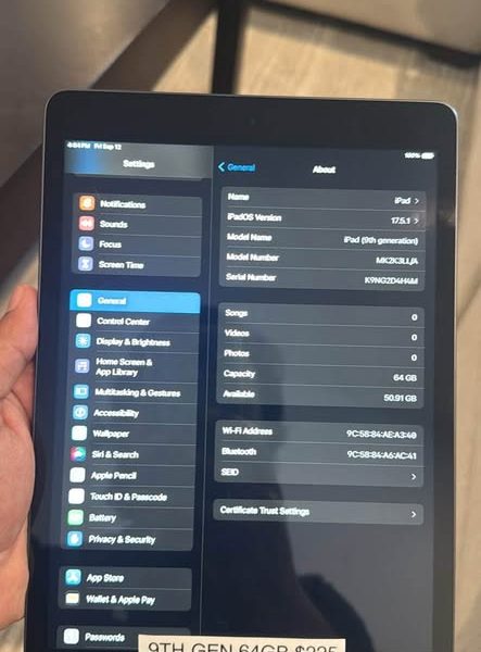 iPad 9th gen - 64GB