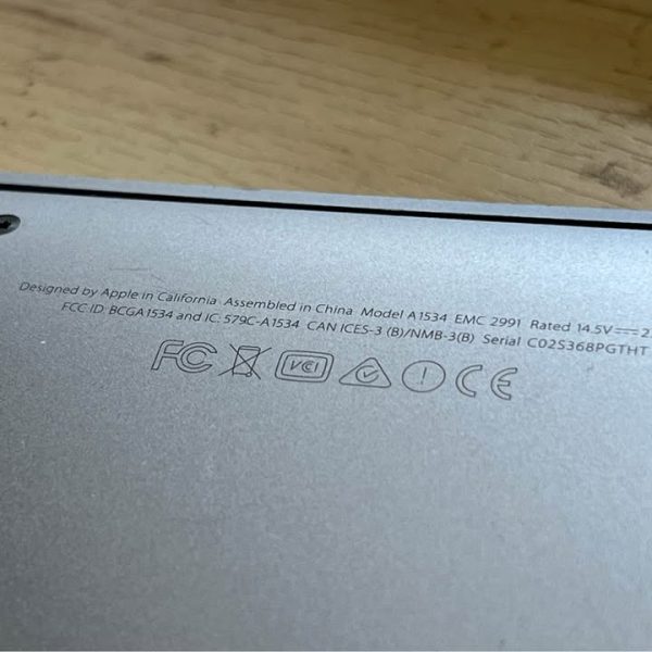 FIRM PRICE 2016 Apple MacBook Air A1534 12" M5-6Y54 1.2GHz 8GB RAM 512GB SSD Space Grey Laptop
