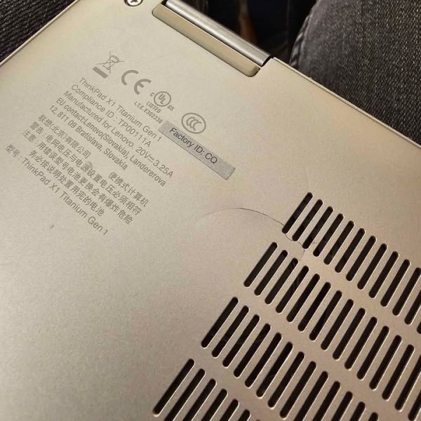 Lenovo Thinkpad X1 Titanium Gen 1