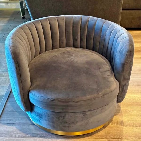 Swivel Barrel Accent Chair