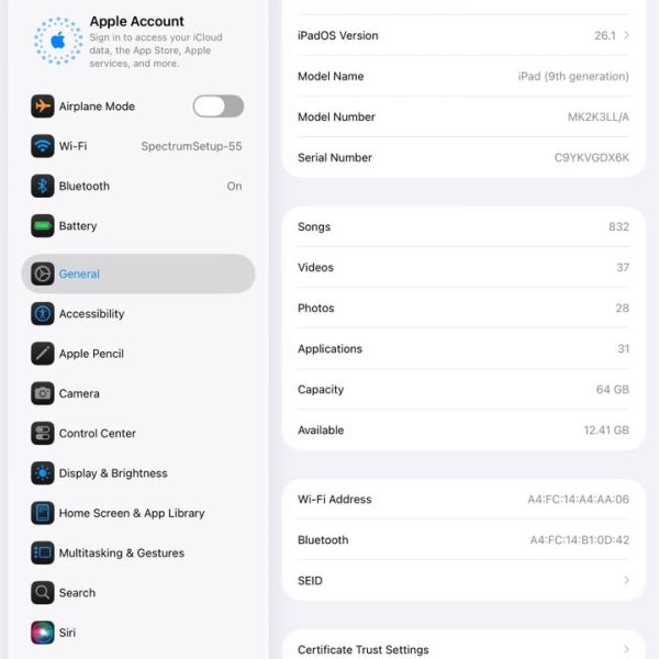 iPad 9 generation 64gb no trades cash only firm price