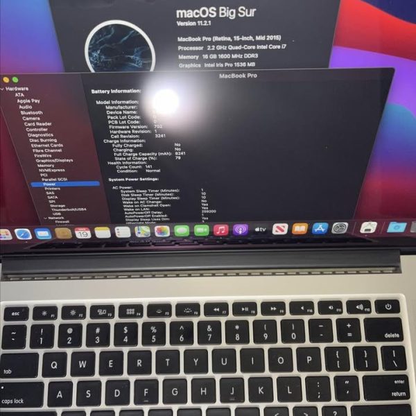 2015 Apple Macbook Pro 15 Quad Core i7 RETINA Laptop 16GB 256GB SSD