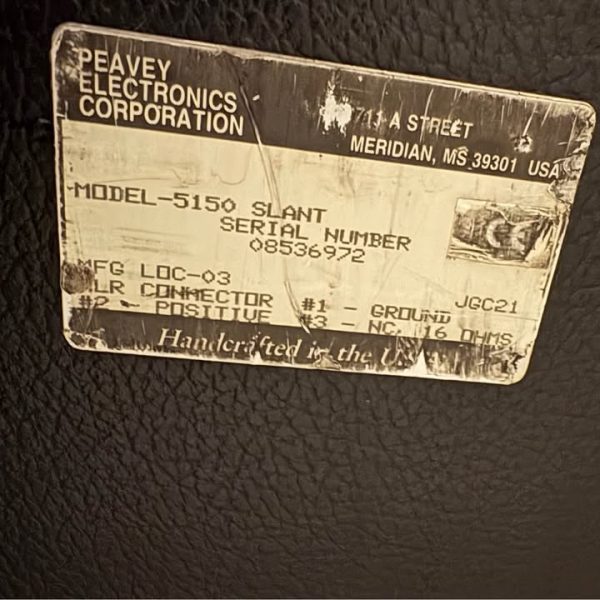 Peavey 5150 Slant 4x12 Cab