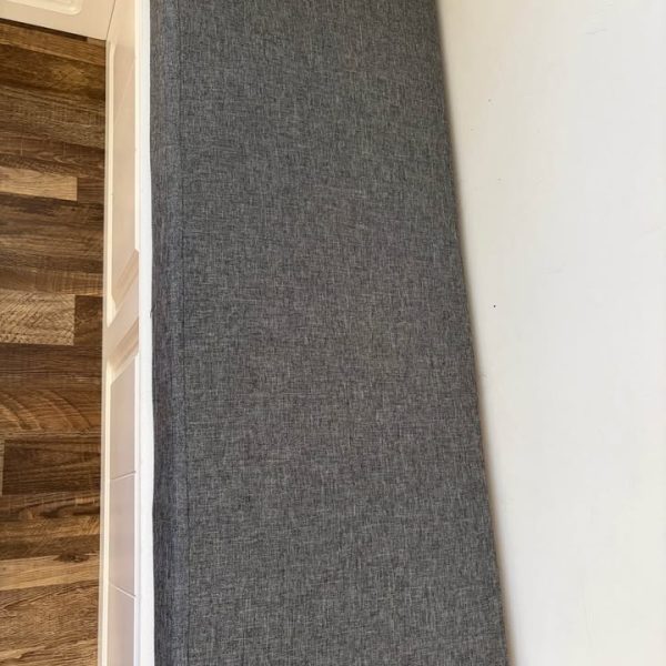 Bench with storage and cushioned seating