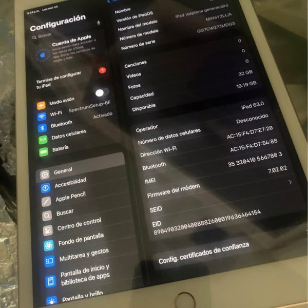 iPad 7th generation 32 gb unlocked celular