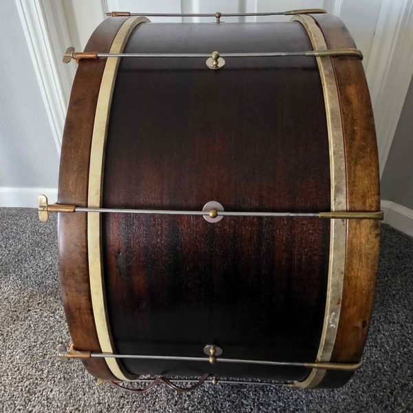 Vintage Bass Drum with Lighted Mural Head