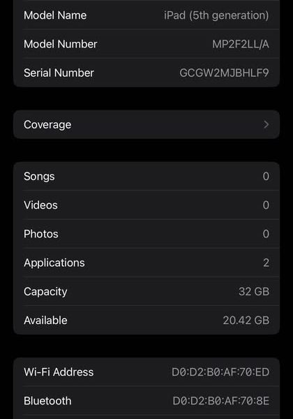 Apple iPad - 5th Generation - 32GB