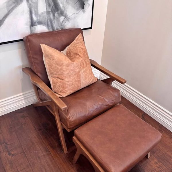 Mid-Century Modern Leather Chair