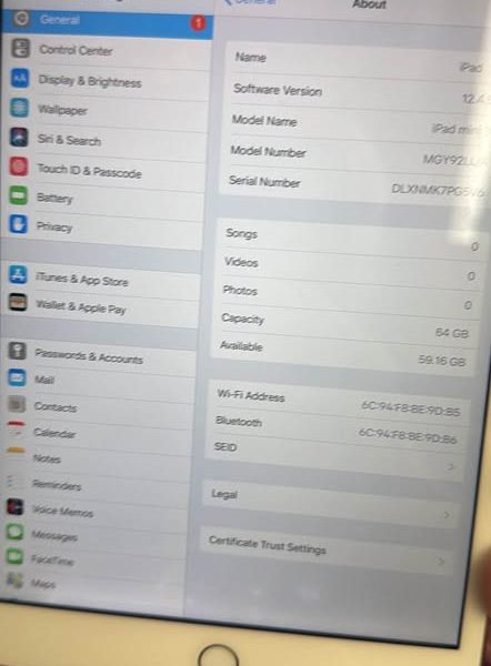 Apple iPad Mini 3 64gb