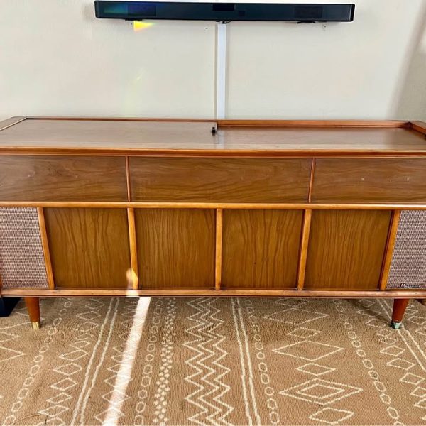 Vintage Mid Century Record Cabinet