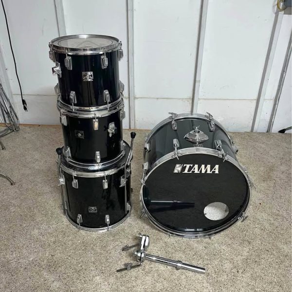 black Tama swing star four piece drum