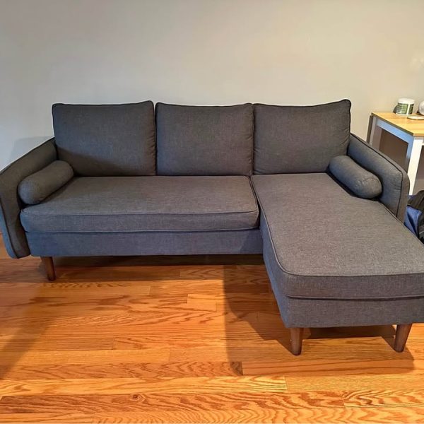 Grey Mid century Modern Couch