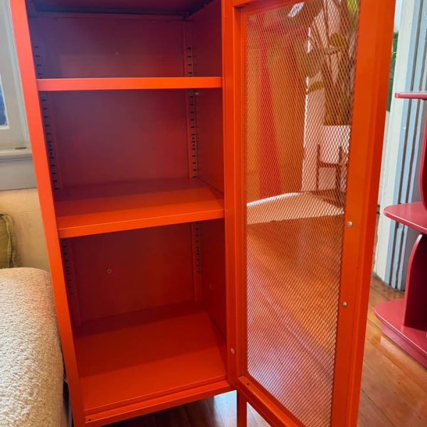 Orange Metal Cabinet
