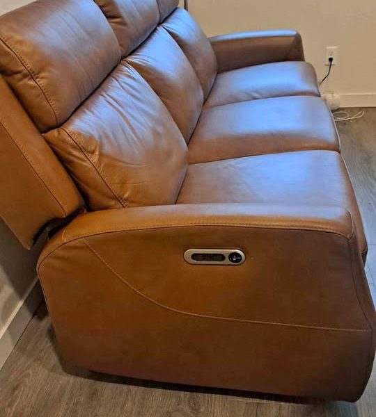 Leather couch