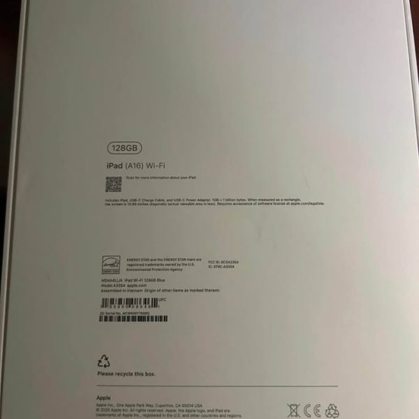 iPad (A16) 11th Gen 128GB Blue