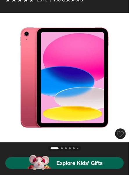 Pink iPad 10gen