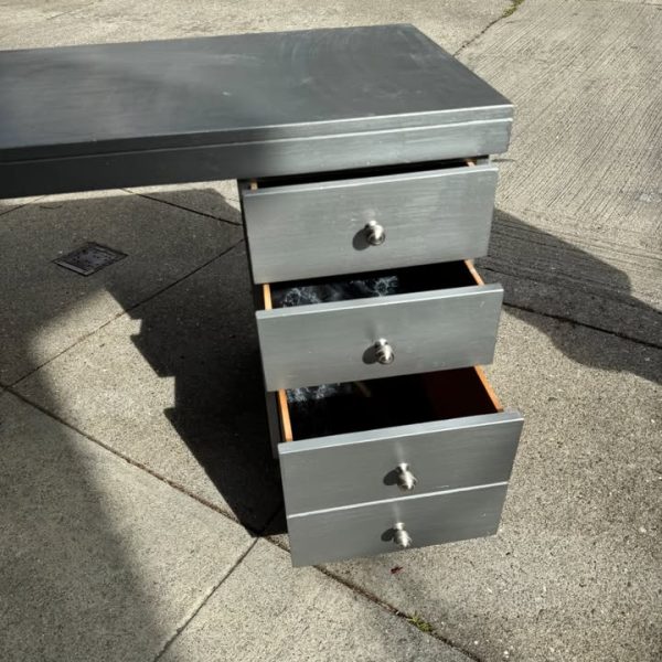 Vintage Desk: Three Drawers, Produced in Berkeley