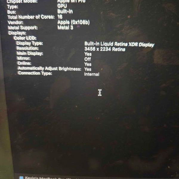 M3 Pro 14 inch MacBook