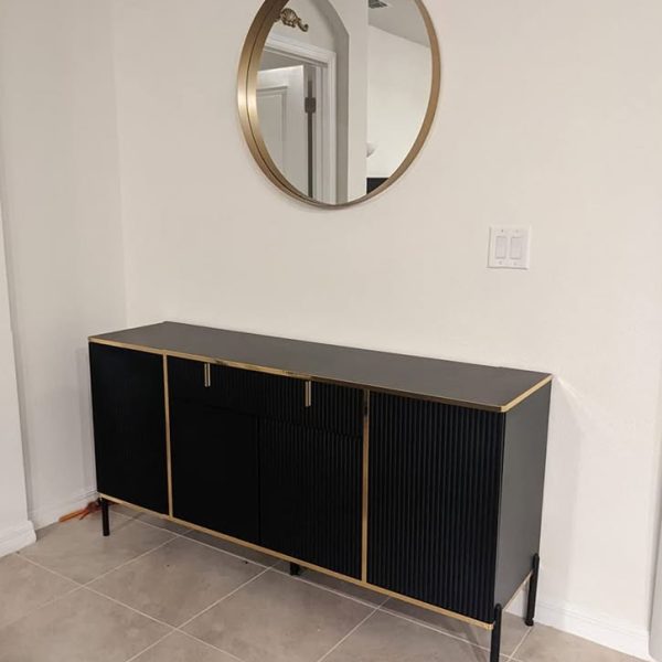 Modern Credenza Sideboard Buffet with Drawer